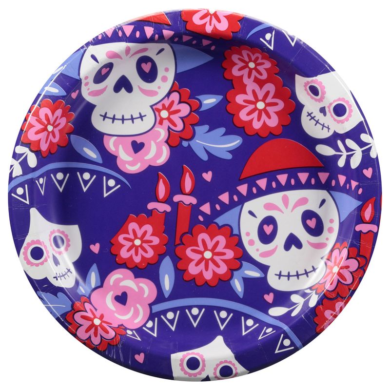 Pizazz Day Of The Dead Plate 10¨/100 Count
