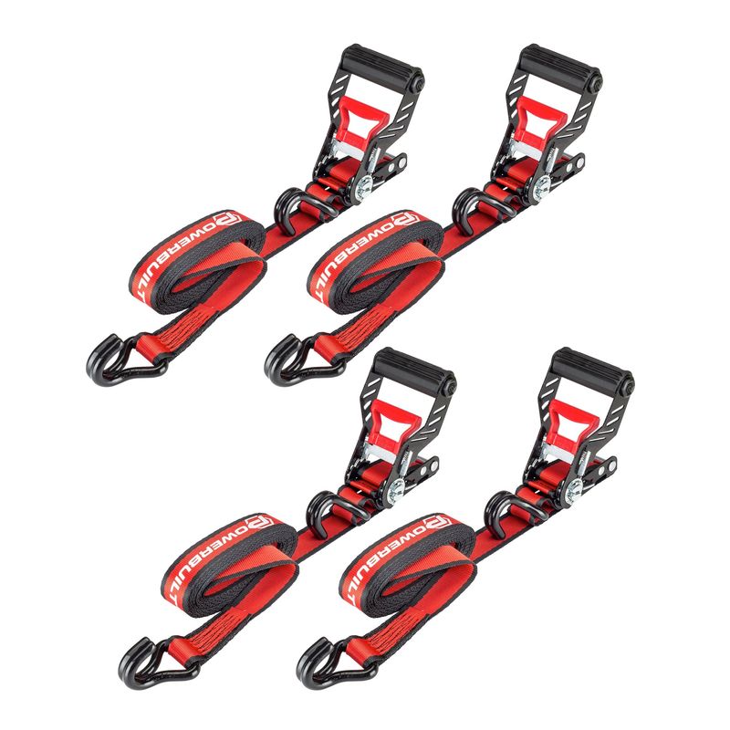 Powerbuilt Ratchet Tie Downs 4pc 1.5" X 16'