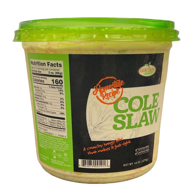 Golden Taste Inc. Cole Slaw 45 oz (2.81 Lbs)