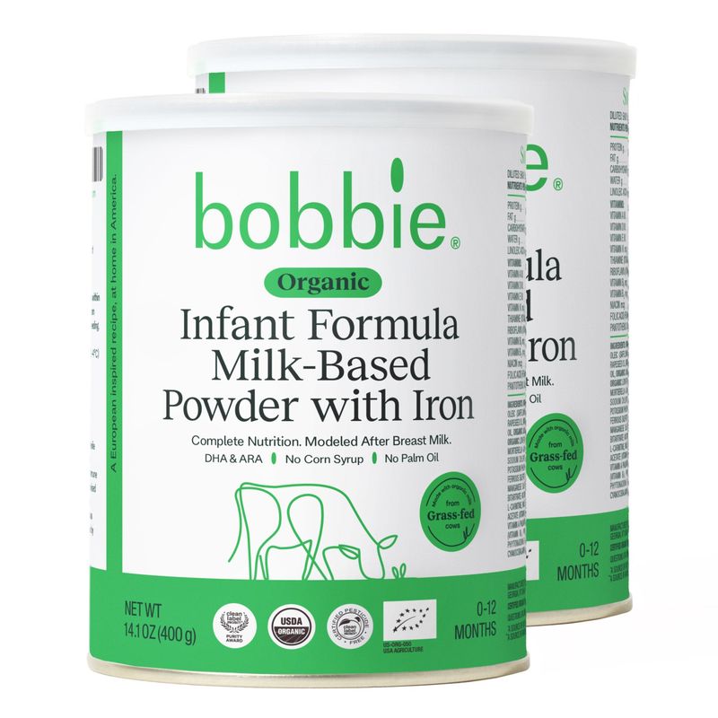 Bobbie Organic Infant Formula 14.1 Oz, 2-Pack