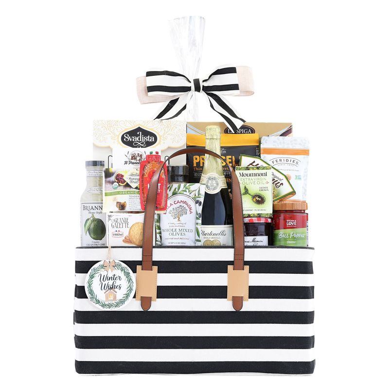 Canvas Tote Gift Basket 106.36 oz (6.64 Lbs)