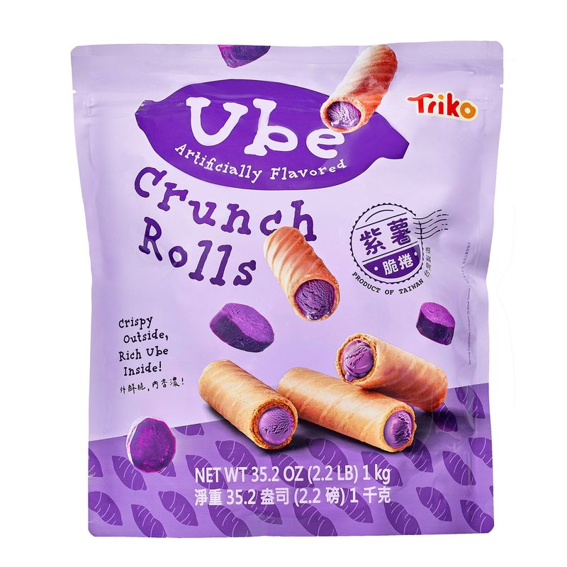 Triko Foods Ube Crunch Rolls 35.27 Ounces