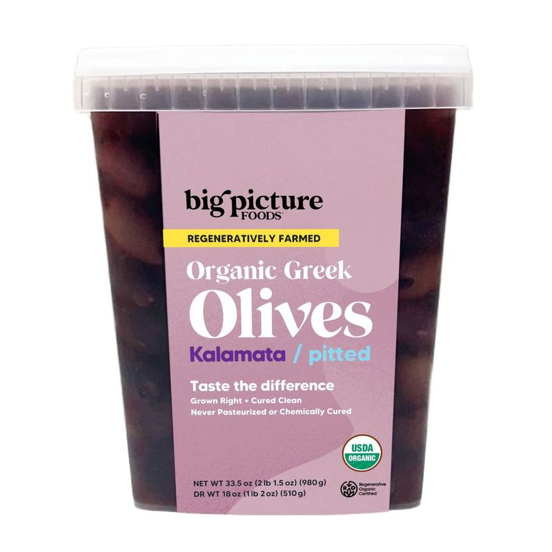Big Picture Foods Org Kalamata Olives 33.5 oz