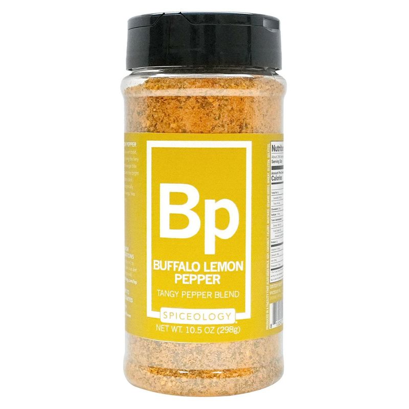 Spiceology Buffalo Lemon Pepper 10.5 Ounce Container