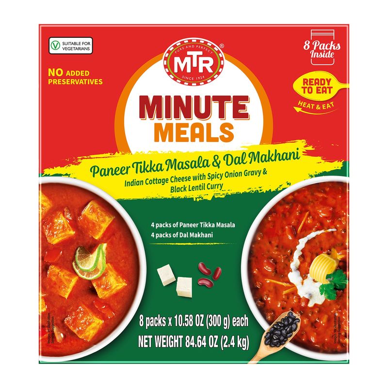 Paneer Tikka Masala & Dal Makhani 8/10.58 oz (5.29 Lbs)