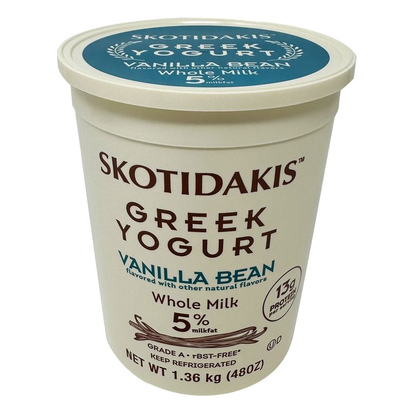 Skotidakis 5% Vanilla Greek Yogurt 48 oz