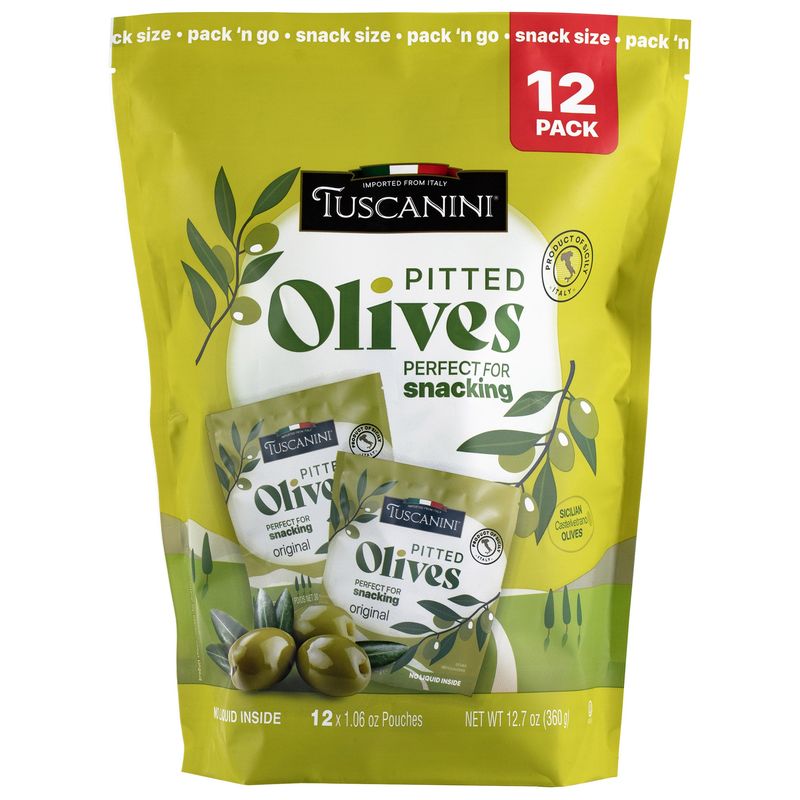 Tuscanini Pitted Olives 12/1 oz (0.75 Lbs)