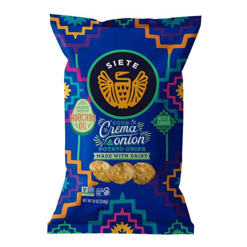Siete Grain Free Sour Crema Onion 18 oz