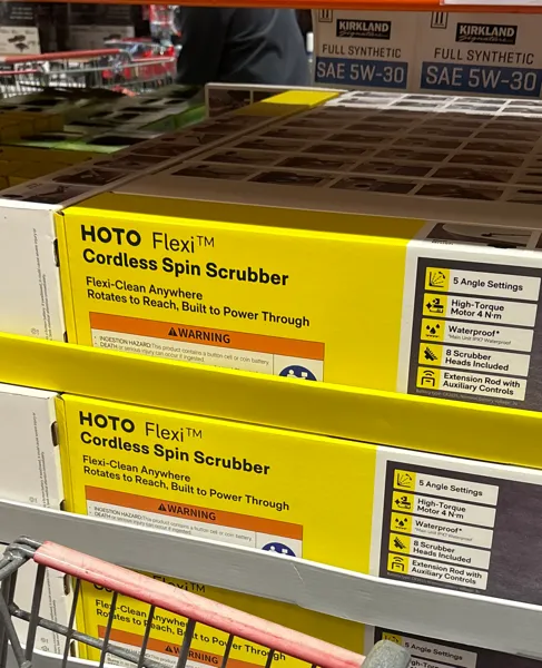 Hoto Flexi Cordless Spin Scrubber