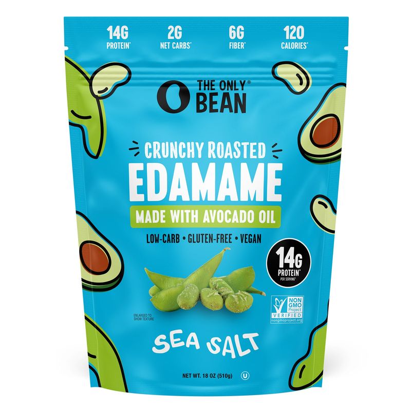 The Only Bean Sea Salt Edamame With Avocado Oil 18 oz