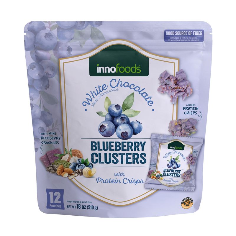 Inno Foods White Choc Blueberry Cluster 12/1.5 oz