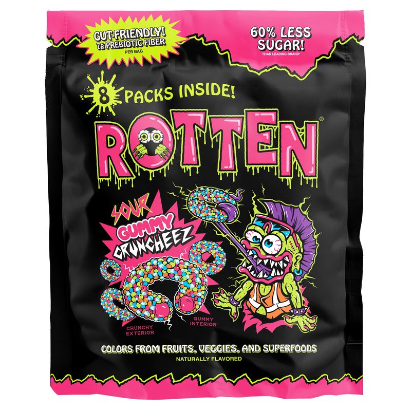 Rotten Sour Gummy Cruncheez 8/1.8oz