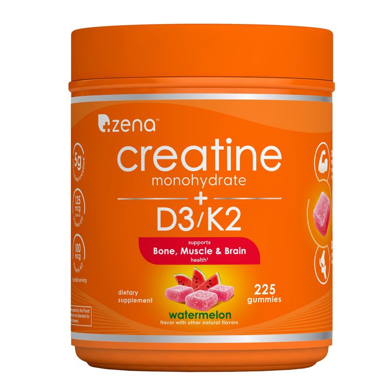 Zena D3/K2+ Creatine Gummies 225ct