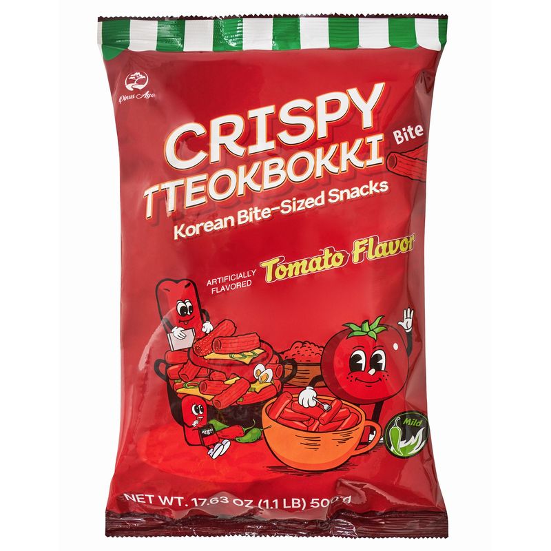 Tteokbokki Snack Tomato Flavor 17.64 oz (1.10 Lb)