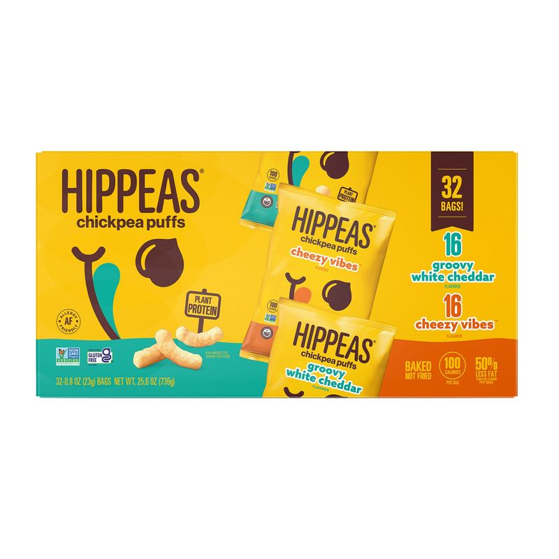 Hippeas Chickpea Puffs 32 ct (1.6 Lbs)