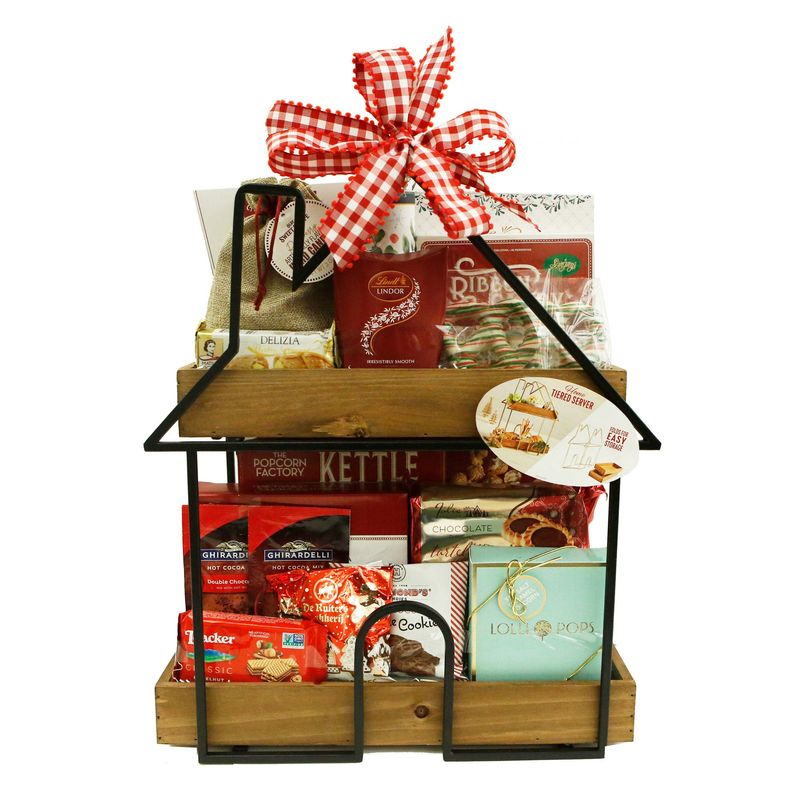 Joyful Celebration Double Tiered Server 49.6 Ounces