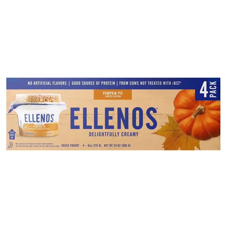Ellenos Pumpkin Pie Yogurt 4/6 oz