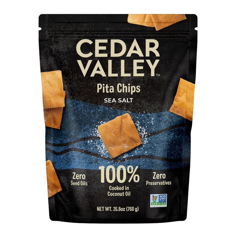 Cedar Valley Sea Salt Pita Chips 26.8 oz