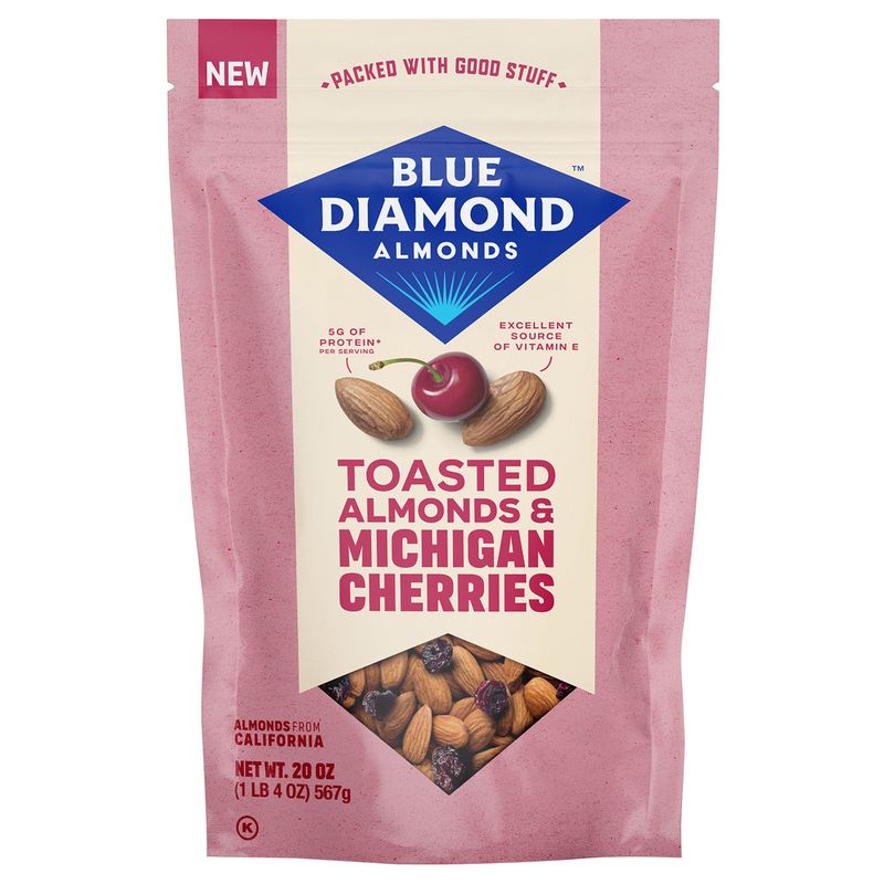 Blue Diamond Toasted Almond & Cherr 20 Ounce Bag