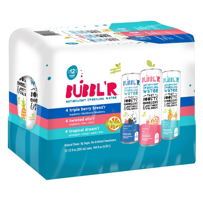 Bubbl'R Sparkling Water 12/12 Ounce Cans