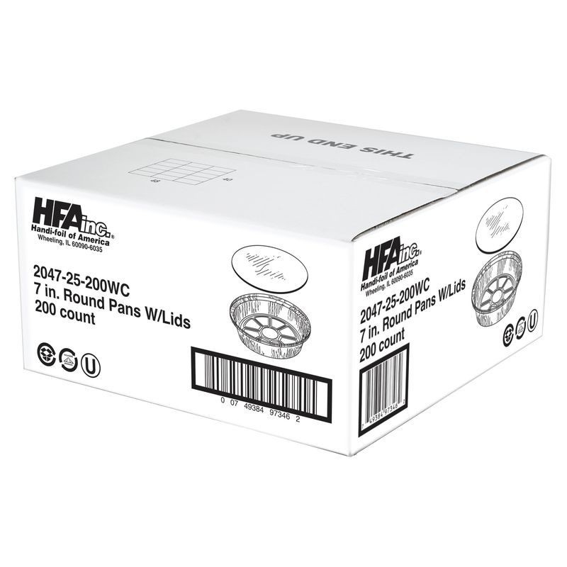 Handi-Foil Of America 7¨ Round With Lid 200 Count