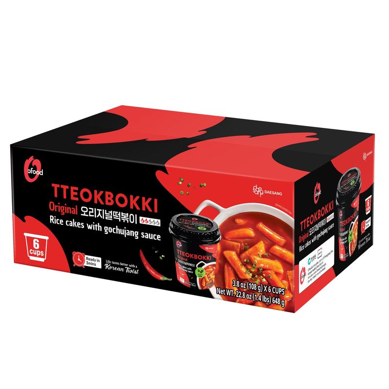 O'Food Tteokbokki Original 6 Pack 4.5 Ounces Ea