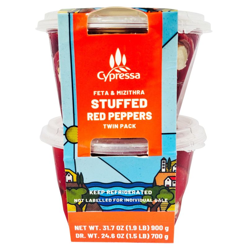 Cypressa Feta Stuffed Peppers 2x15.9 Ounce Container