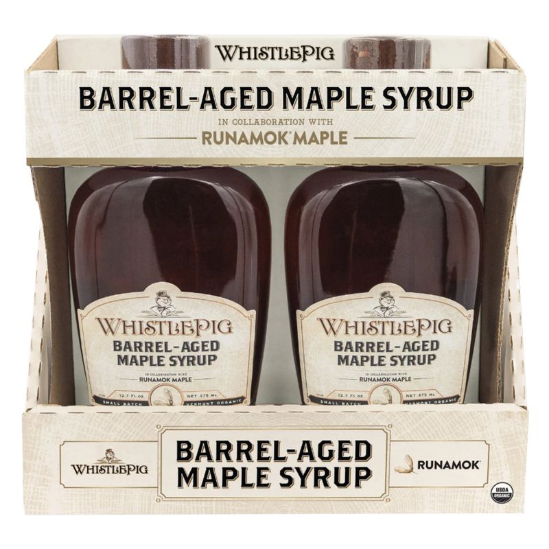 Whistlepig Barrel Aged Organic Maple Syrup 2/12.70 Ounce Bottles