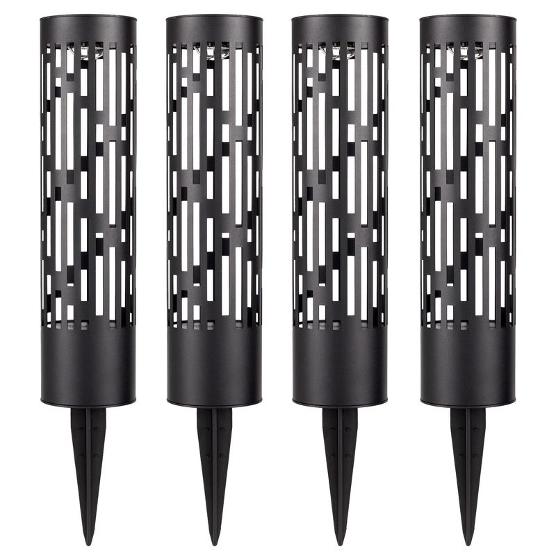 Test Rite Bollard Solar Rotating Lights 4pk ^