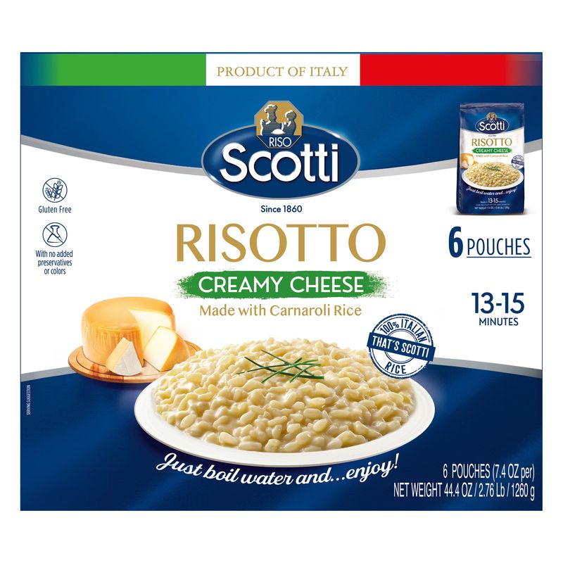 Scotti Creamy Cheese Risotto 6 - 7.4 oz (2.77 Lbs)