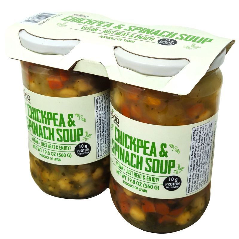 Food With Purpose Chickpea & Spinach Soup 2/19.8 oz