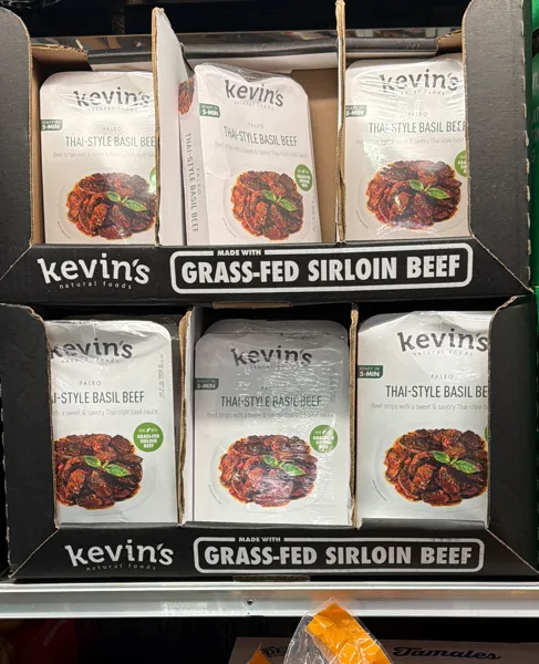 Kevin'S Natural Foods Thai-Style Basil Beef 32 Ounce Package