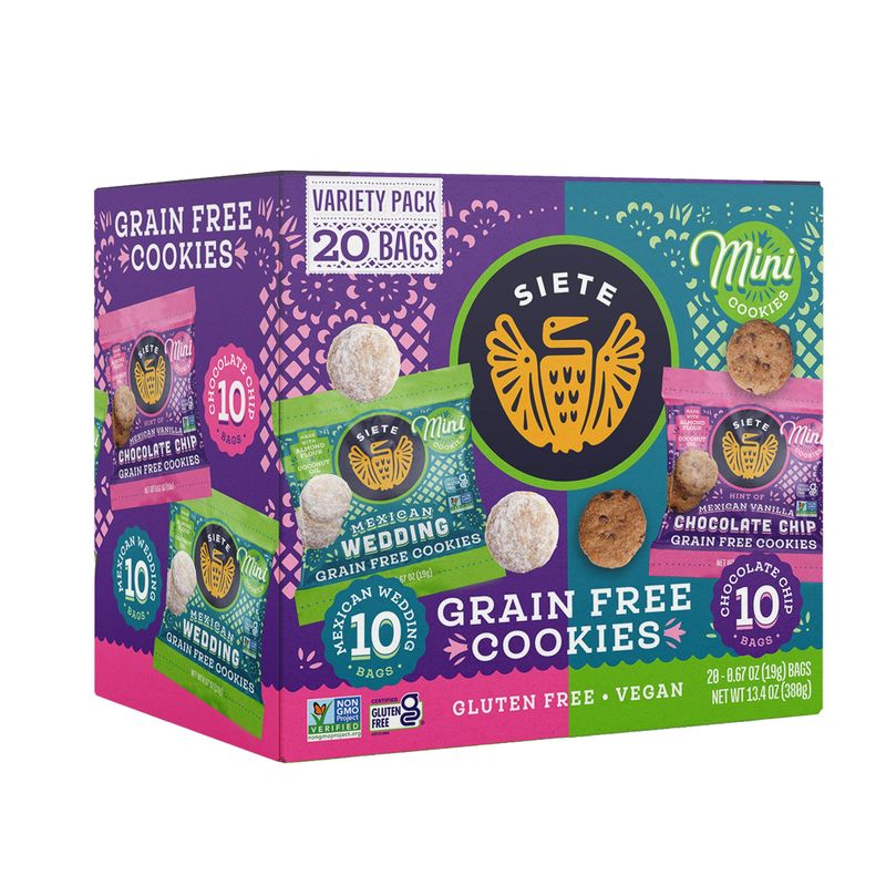 Siete Cookie Variety Pack 20 Count Box