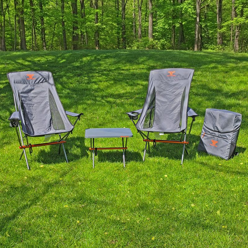 Terraform 3 Piece Lightweight Chairs + Table