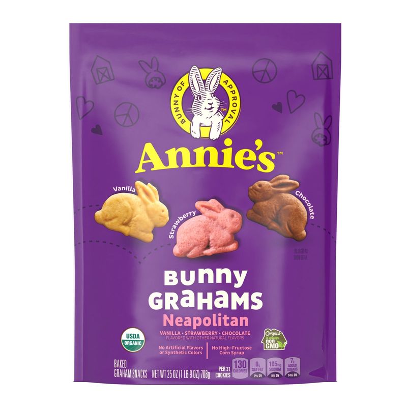 Organic Annie'S Bunny Grahams 25 Ounce Bag