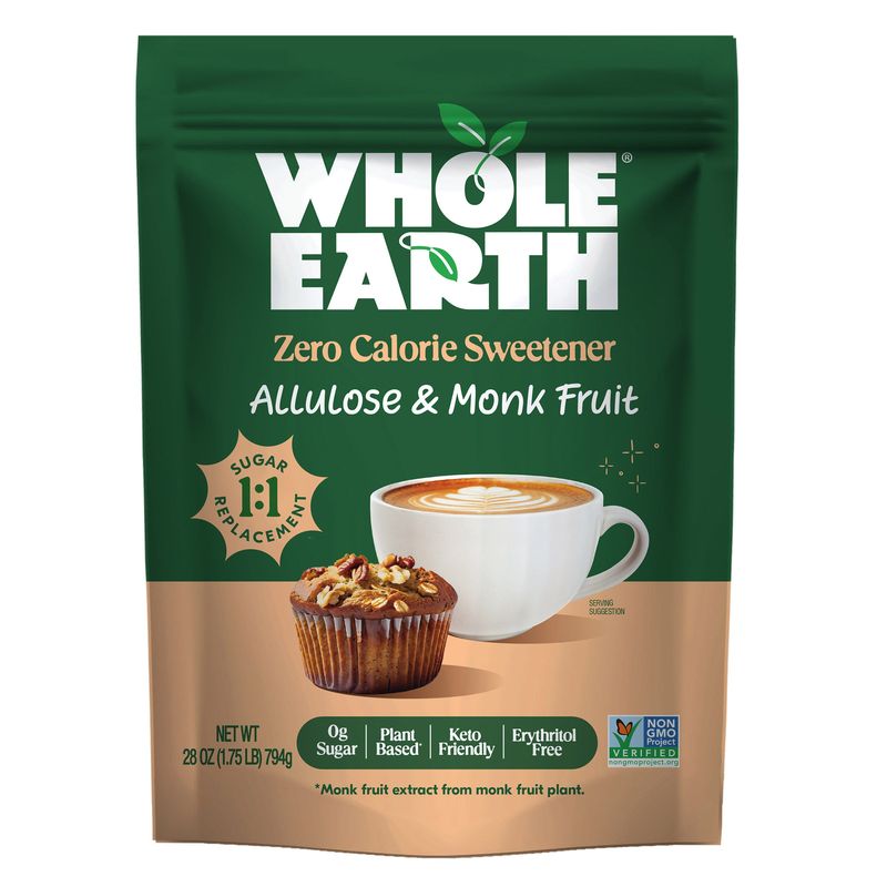 Whole Earth Allulose & Monk Fruit 1.75 lb Bag