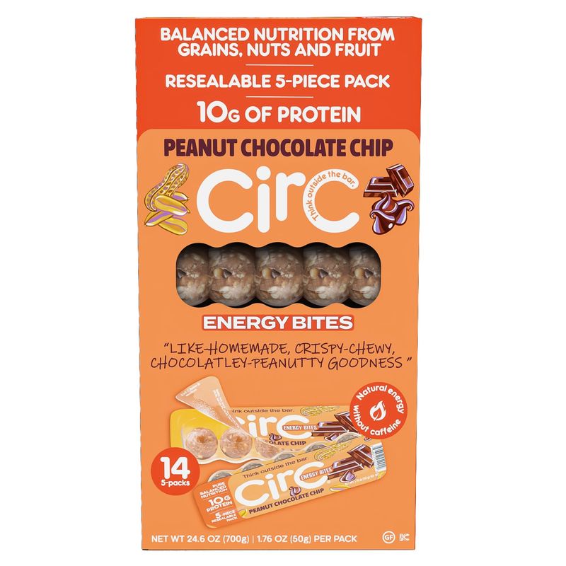 Circ Energy Bites Peanut Chocolate Chip 14/1.76 oz