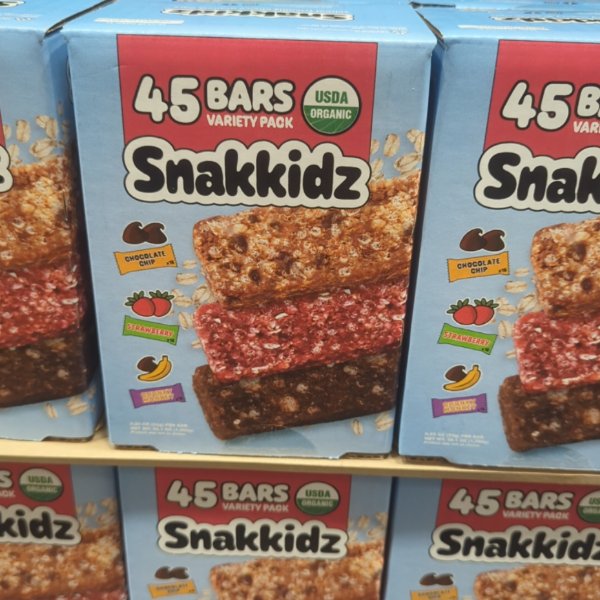 Snakkidz Organic Granola Bars 45 ct