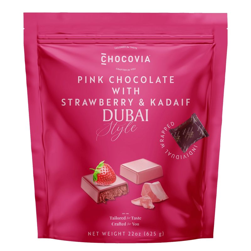Chocovia Pink Chocolate Dubai Style 1.375lbs