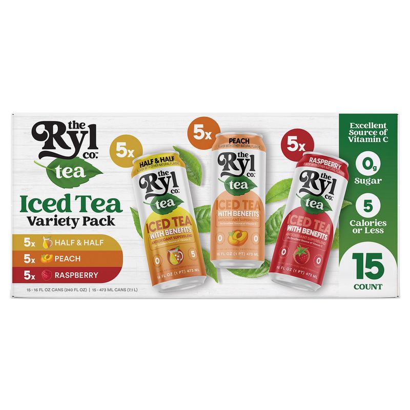 Ryl Tea Variety Pack 15/16 oz Cans