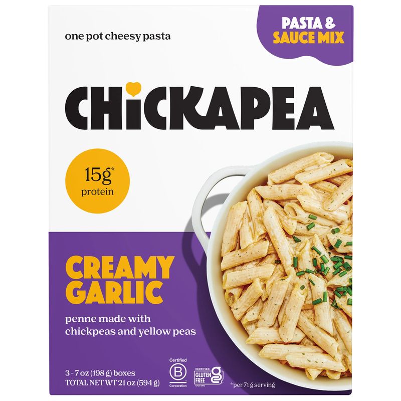 Chickapea One Pot Meal Creamy Garlic 3 - 7 oz (1.31 Lbs)