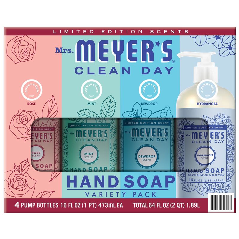 Mrs. Meyers Clean Day Hand Soap 4 - 16 fl oz