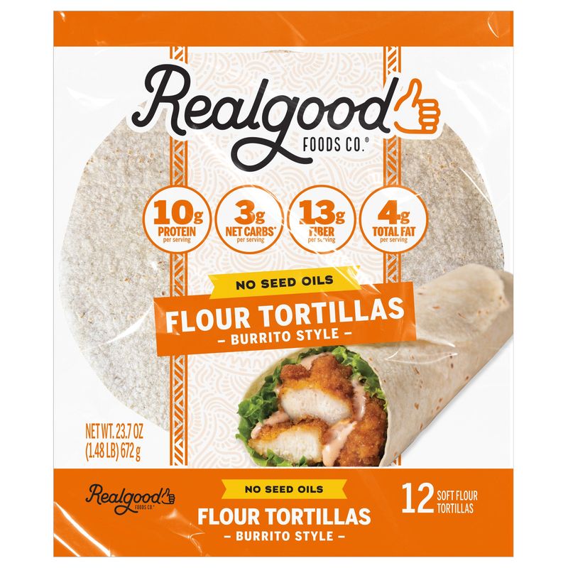 Real Good Foods High Protein Tortilla 12/24 oz