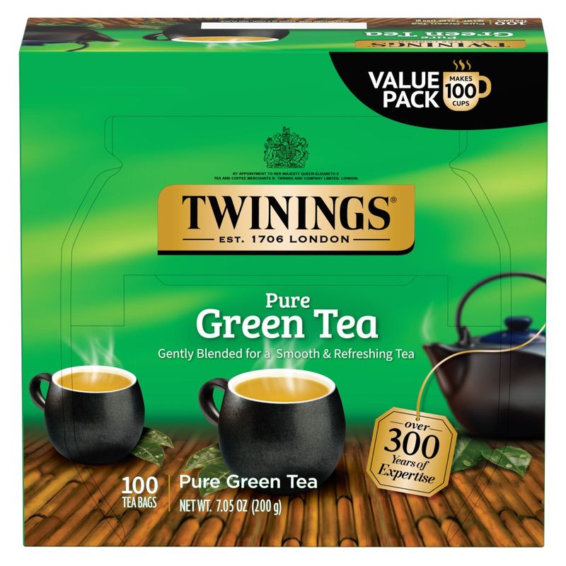 Twinings Pure Green Tea 100 ct 7.05 oz