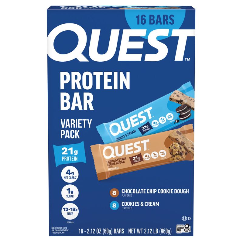 Quest Protein Bar Variety 16 Count Box