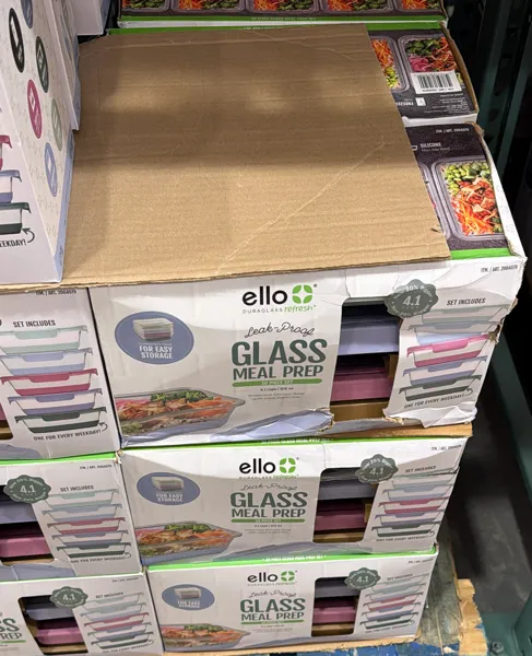 Ello Duraglass 10-Piece 4.1 Cup Glass Meal Prep Containers