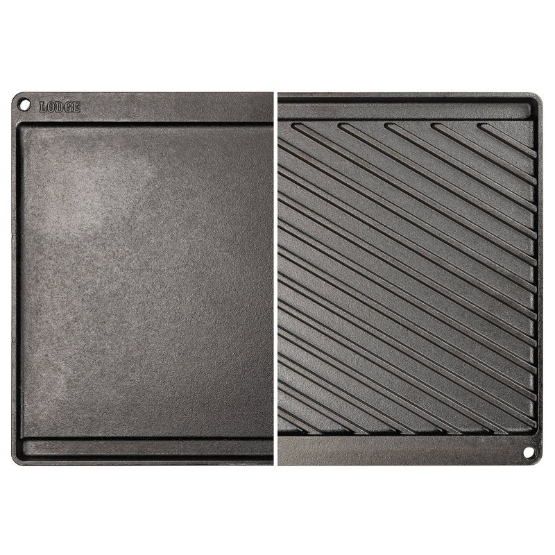 Lodge Seasoned Cast Iron Reversible Grill