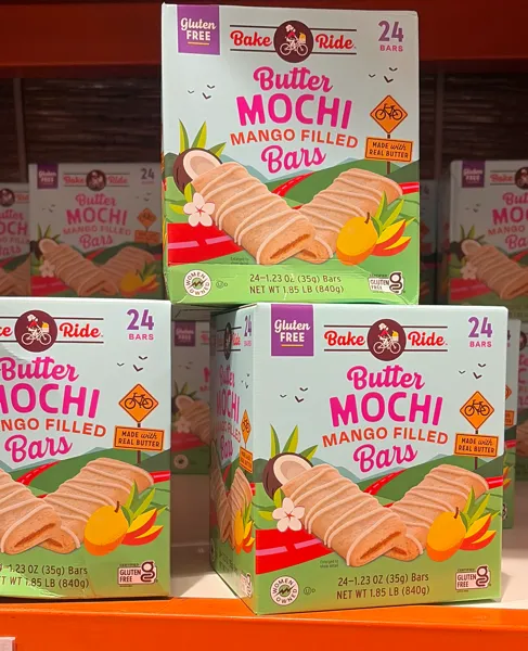 Bake Ride Mango Butter Mochi Bar 24ct 1.85lbs