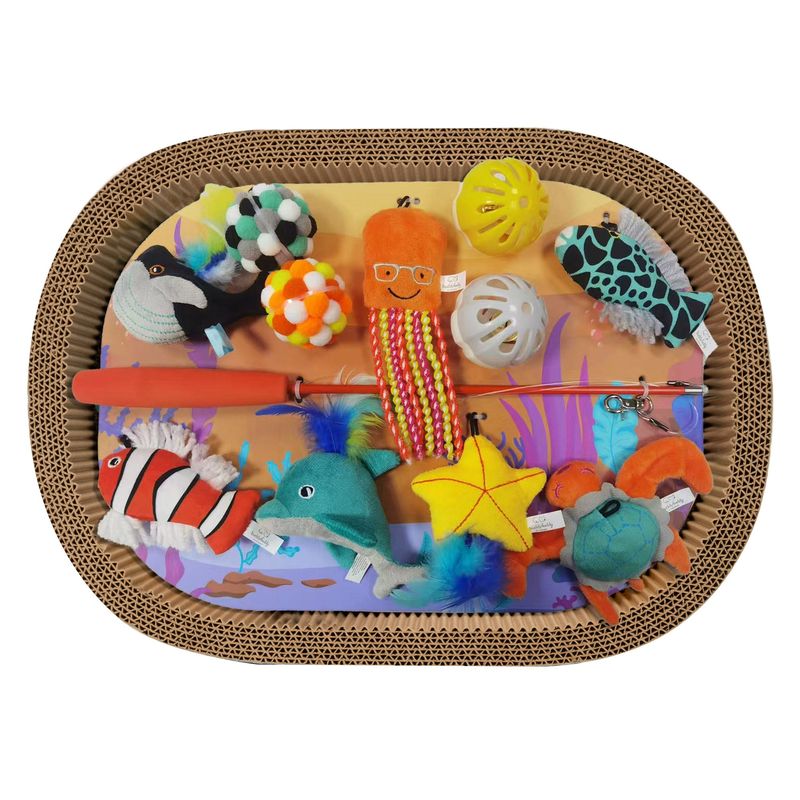 Vanderbilt Home Cat Scratcher Bed 13 Piece Set