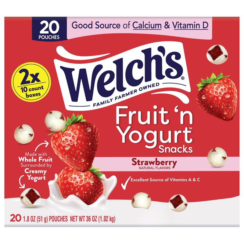 Welch'S Fruit 'N Yogurt Snacks 20ct/1.8 oz